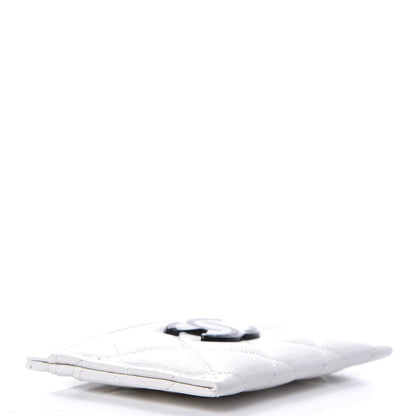 Chanel Caviar Quilted My Everything Card Holder White Black 4 of 9