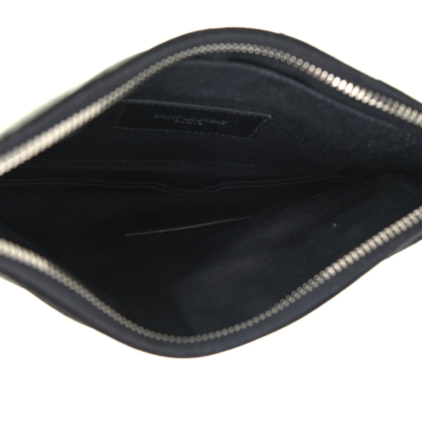 Grain De Poudre Chevron Monogram Bill Pouch Black