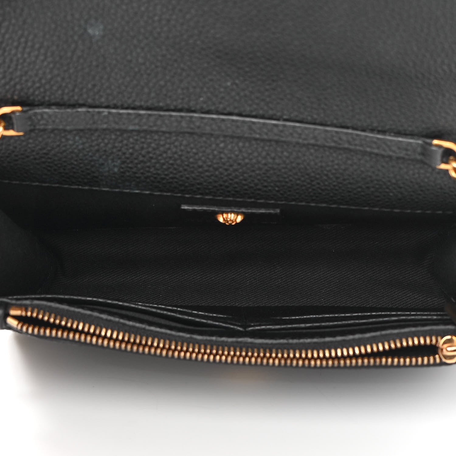 Versace Grained Calfskin Palazzo Chain Evening Bag Black 5 of 15
