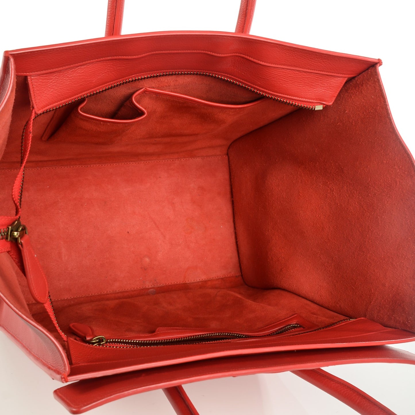 Baby Calfskin Mini Luggage Vermillion
