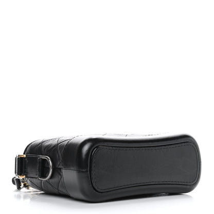 Chanel Aged Calfskin Quilted Small Gabrielle Hobo Black 4 of 9