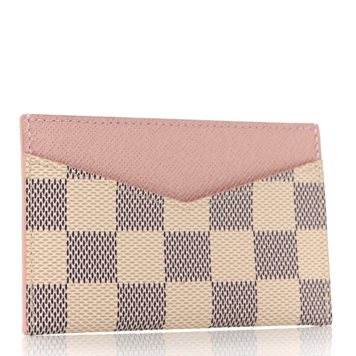 Damier Azur Daily Card Holder Rose Ballerine