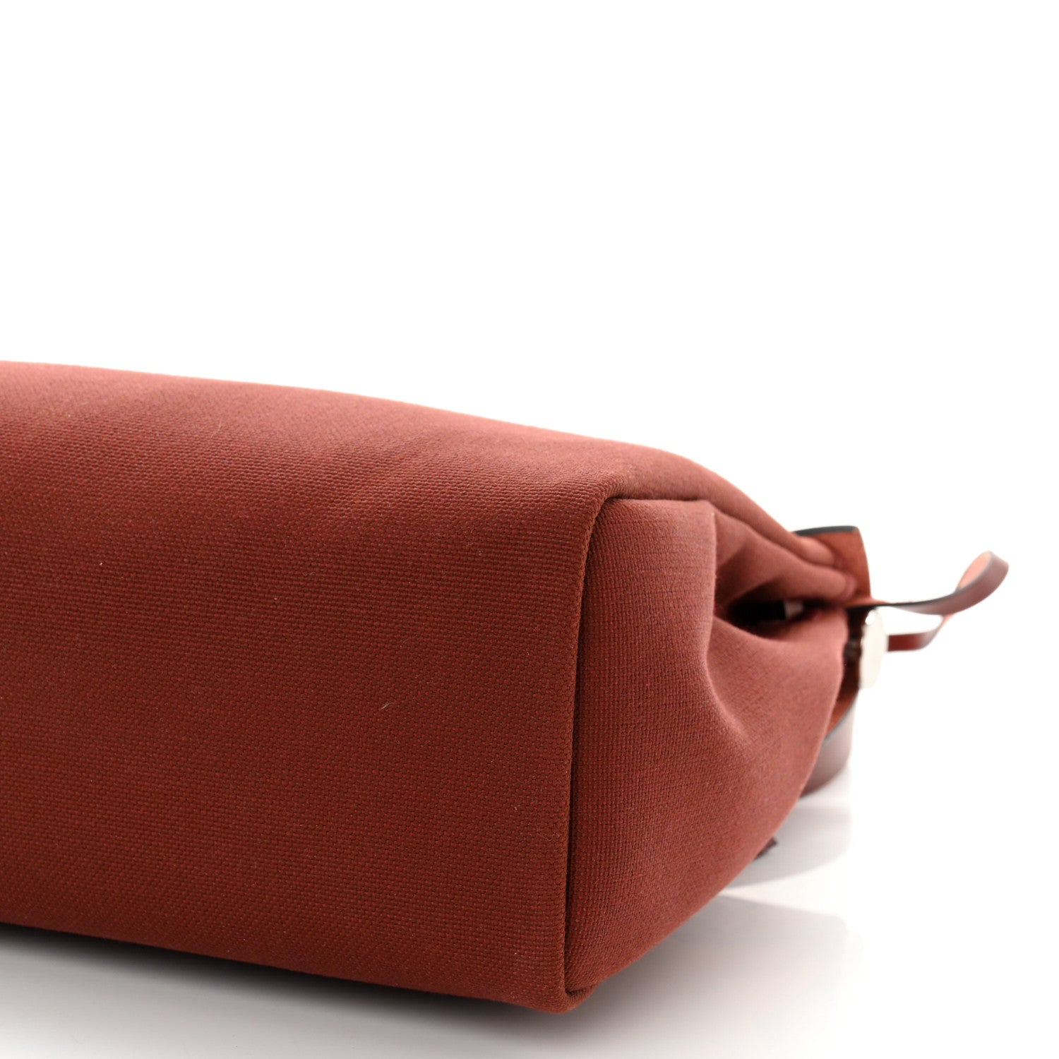 Hermes Military Toile Vache Hunter Herbag Zip Retourne 31 PM Rouge H 11 of 11