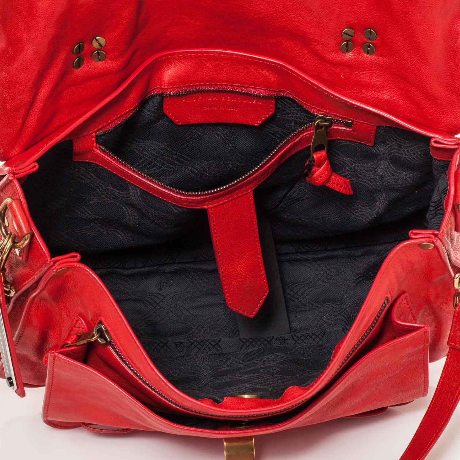 Proenza Schouler Lambskin PS1 Medium Satchel Red 3 of 11