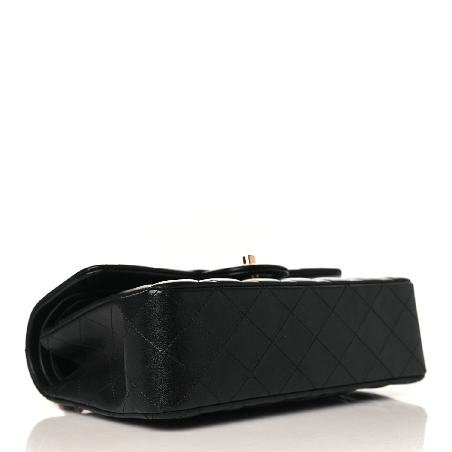 Chanel Lambskin Quilted Small Double Flap Black 3 of 8
