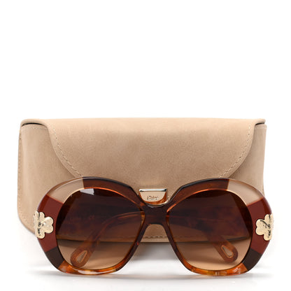 Chloe Oversized Venus Sunglasses CE743S Blonde Havana 7 of 7