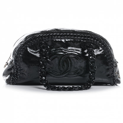 Chanel Patent Luxe Ligne Large Bowler Black 1 of 7