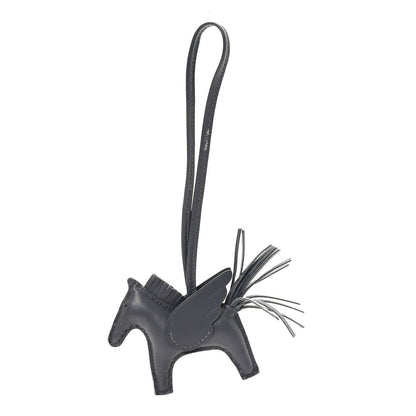 Hermes Milo Lambskin Grigri Rodeo Pegase Horse Bag Charm PM Ardoise 1 of 6