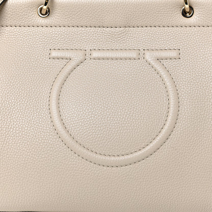 Salvatore Ferragamo Grained Calfskin Medium Meera Tote Peony 11 of 11