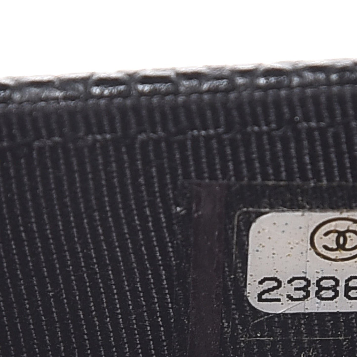 Caviar Quilted Flap Card Holder Black