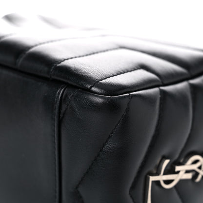Saint Laurent Calfskin Y Quilted Monogram Small Loulou Bowling Bag Black 10 of 14