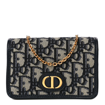 Christian Dior Oblique Nano 30 Montaigne Pouch Blue 1 of 10