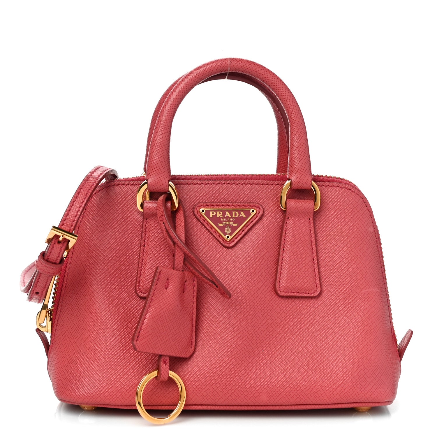 Prada Saffiano Lux Mini Promenade Tote Peonia 1 of 10
