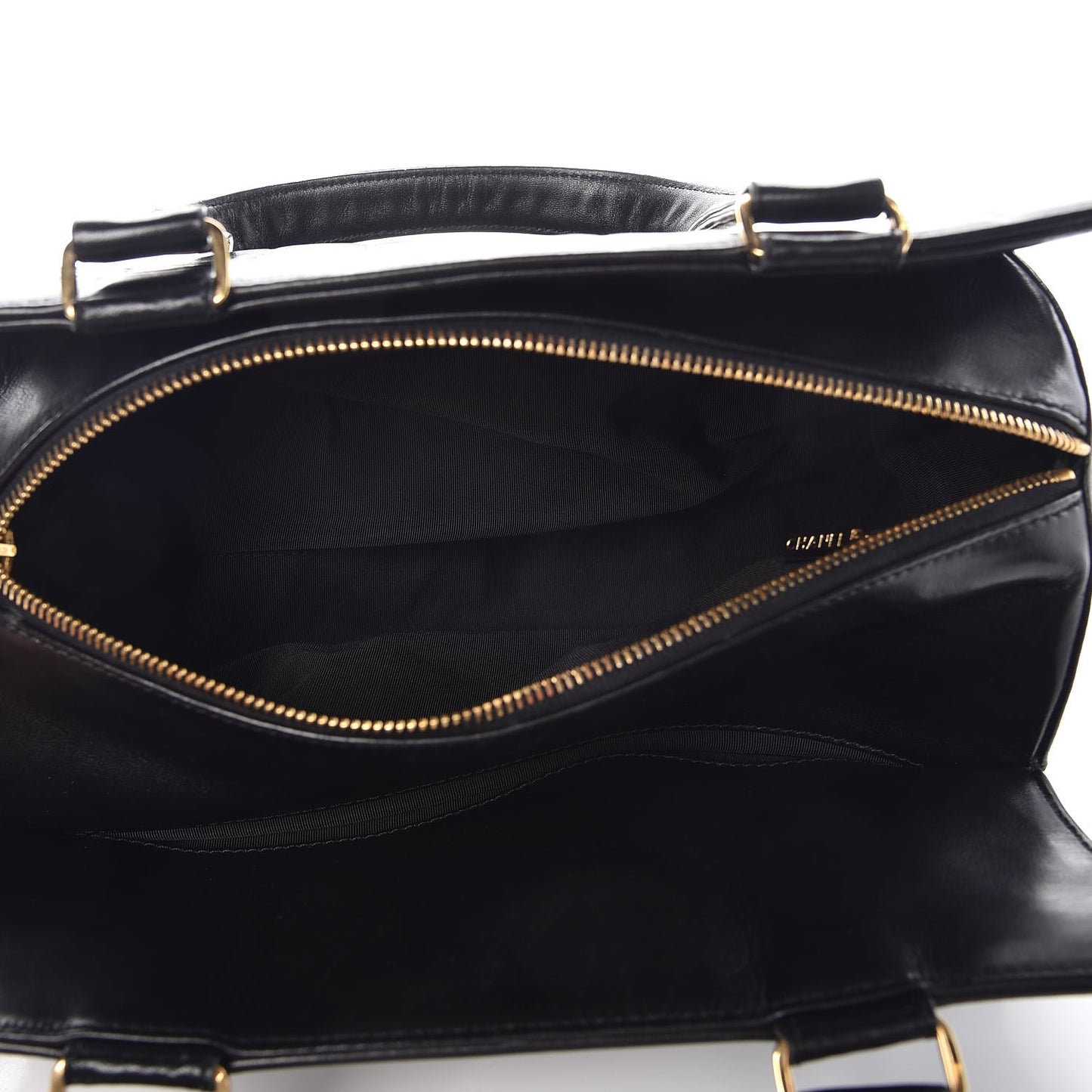 Lambskin Chocolate Bar Quilted Bag Black