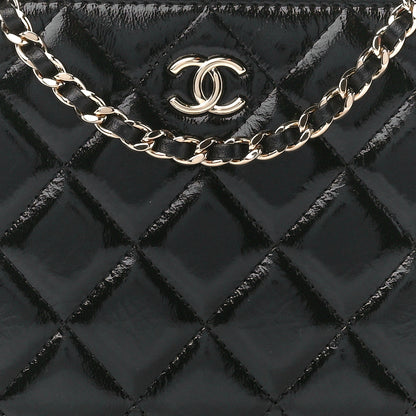 Chanel Shiny Lambskin Quilted CC Vanity Case Black 9 of 12