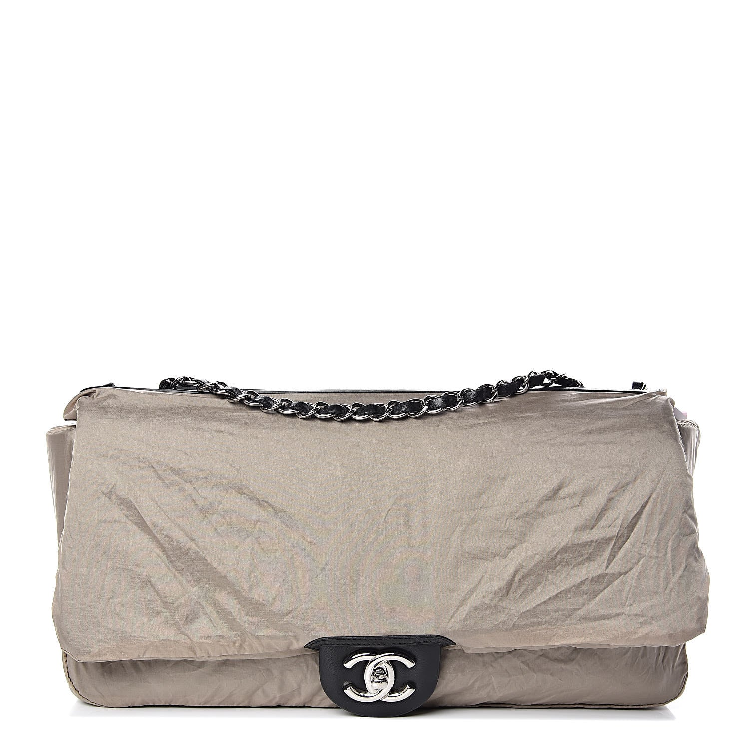 Chanel Lambskin Quilted Jumbo Coco Rain Flap Black 3 of 14