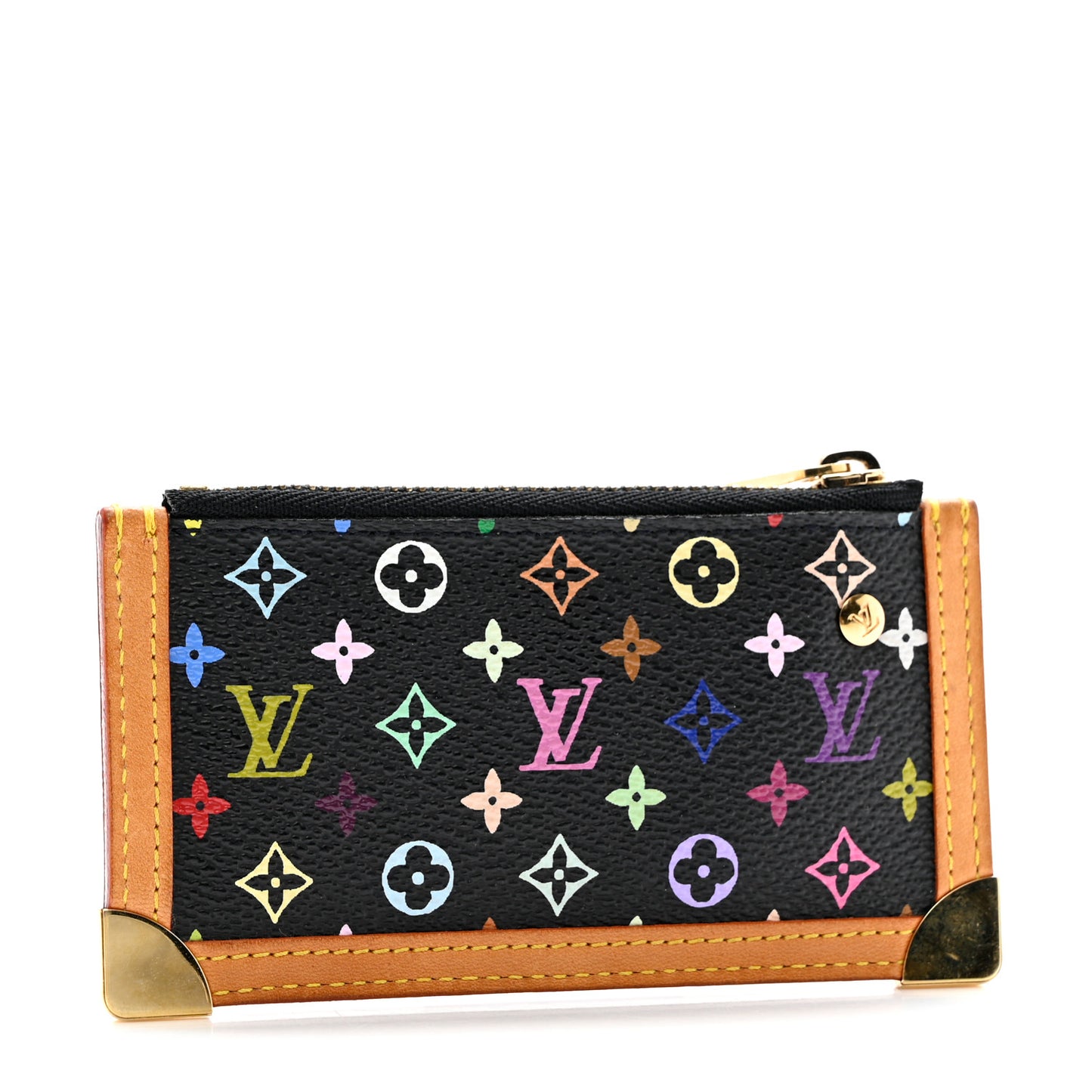 Monogram Multicolor Key Pouch Black
