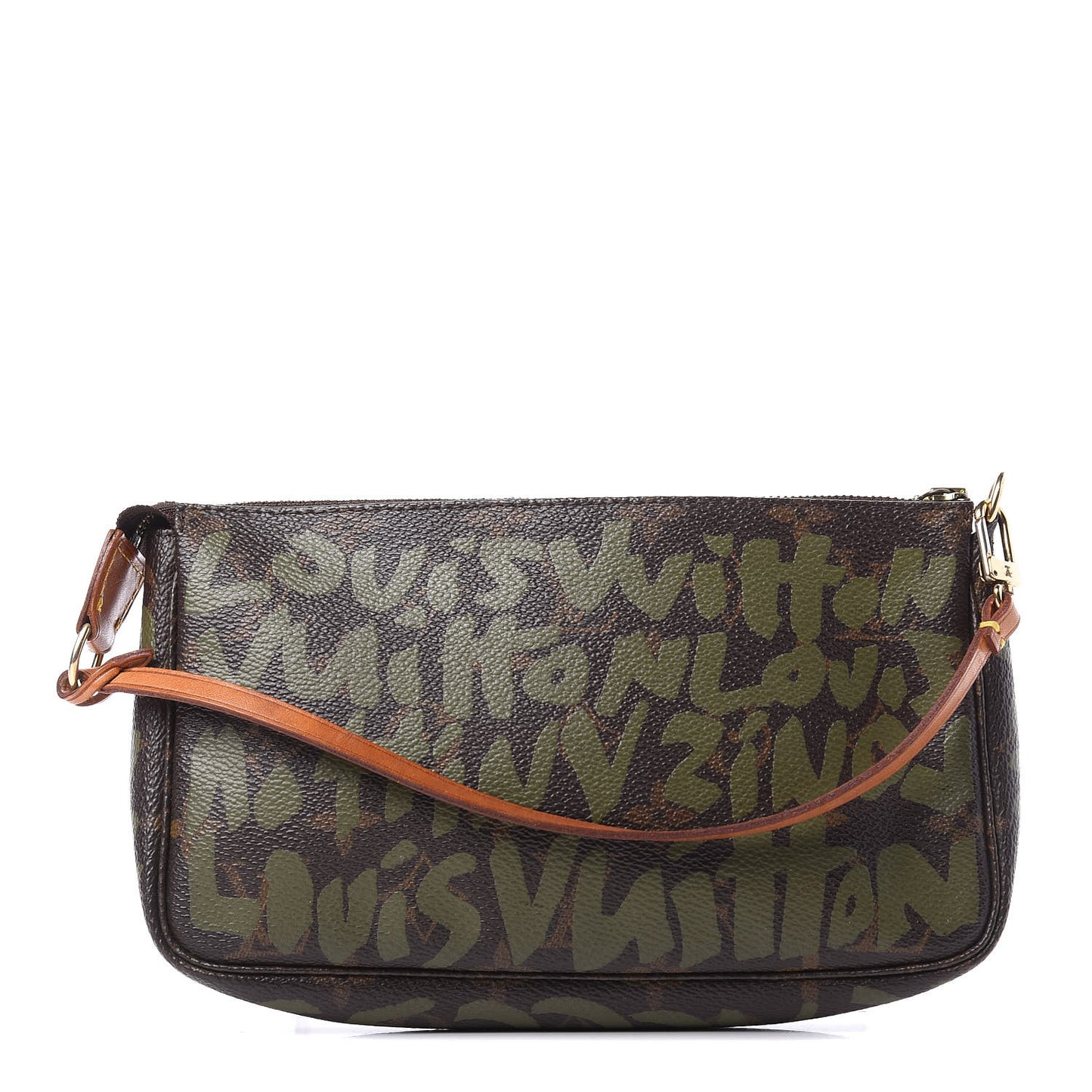 Monogram Graffiti Pochette Accessories Kaki