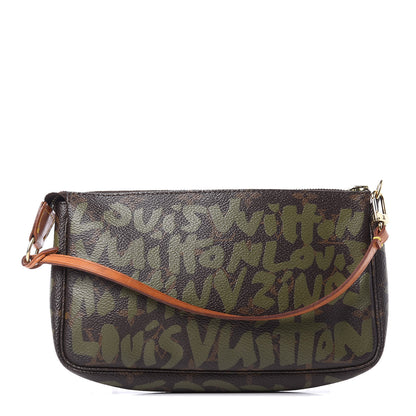 Louis Vuitton Monogram Graffiti Pochette Accessories Kaki 1 of 10