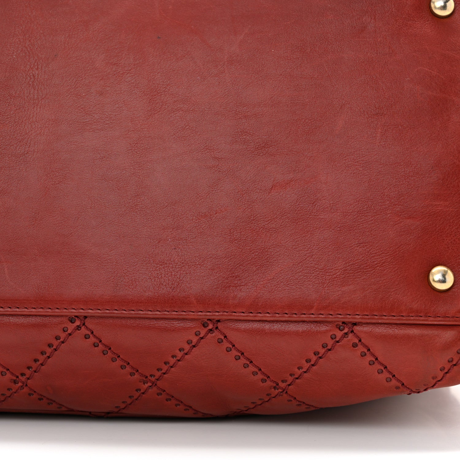 Chanel Calfskin Quilted Medium Retro Chain Tote Red 12 of 12