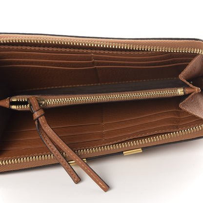 Chloe Grained Calfskin Marcie Long Zip Around Wallet Tan 5 of 7