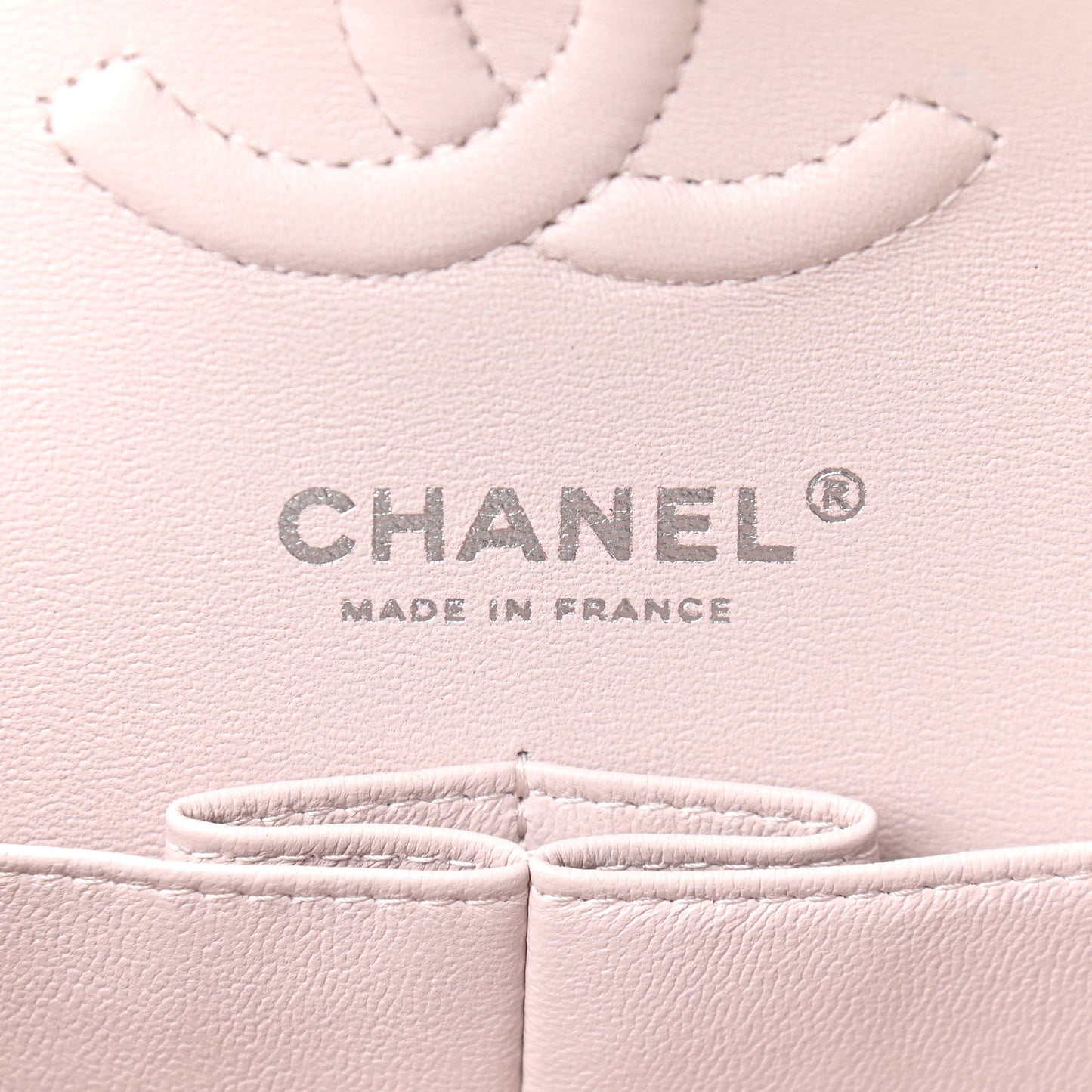 Lambskin Quilted Small Double Flap Light Purple