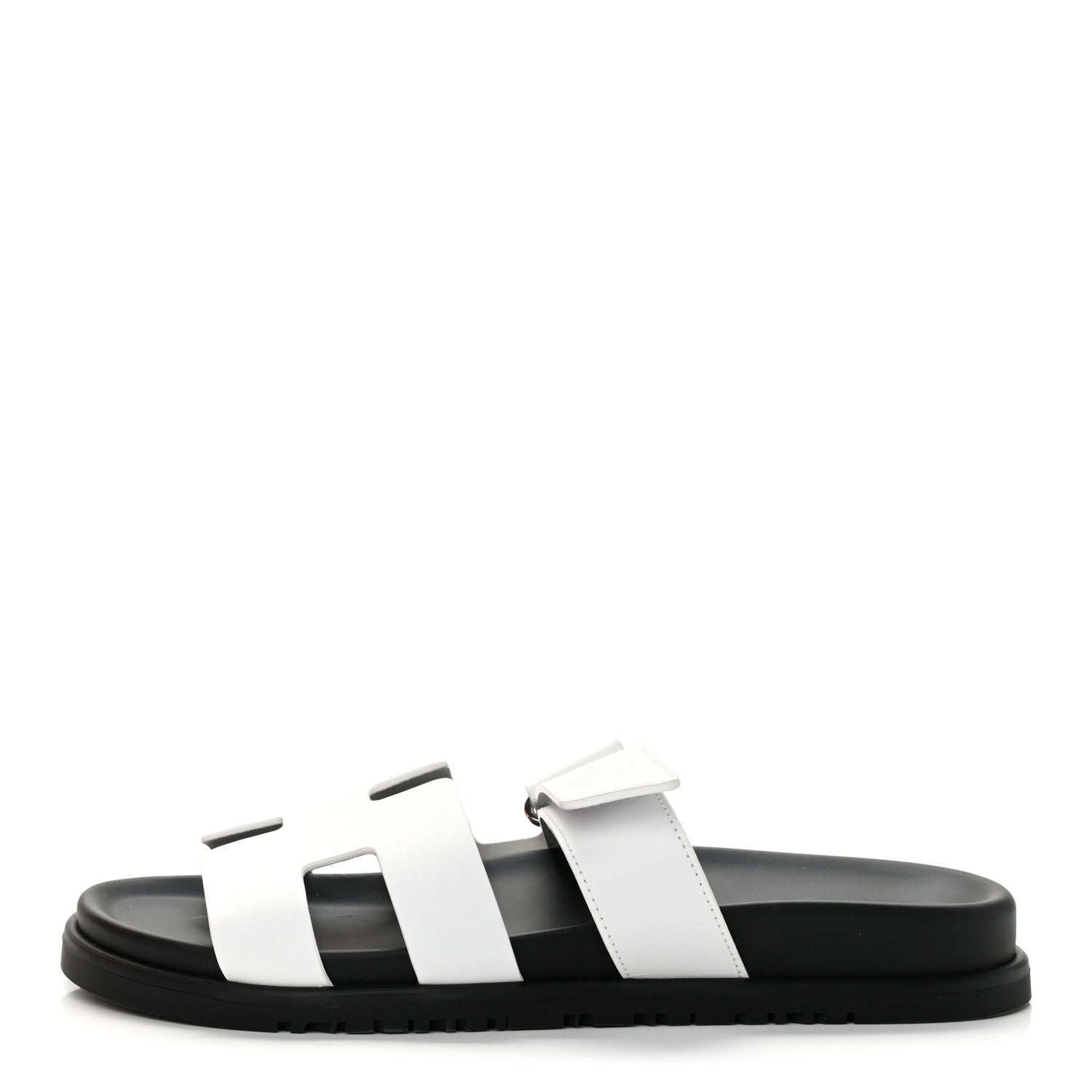 Hermes Calfskin Womens Chypre Sandals 39 White 1 of 9