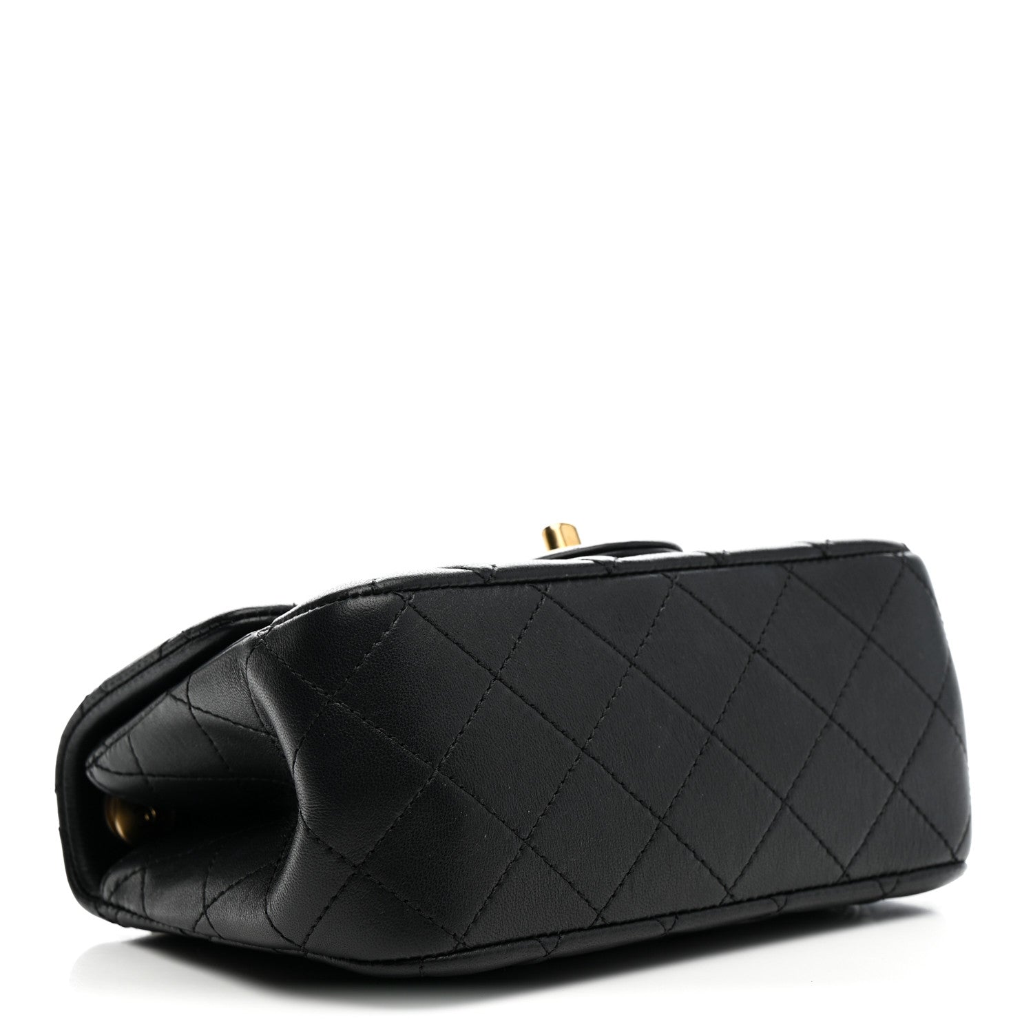 Chanel Lambskin Quilted Mini Sweet Camellia Flap Black 4 of 11