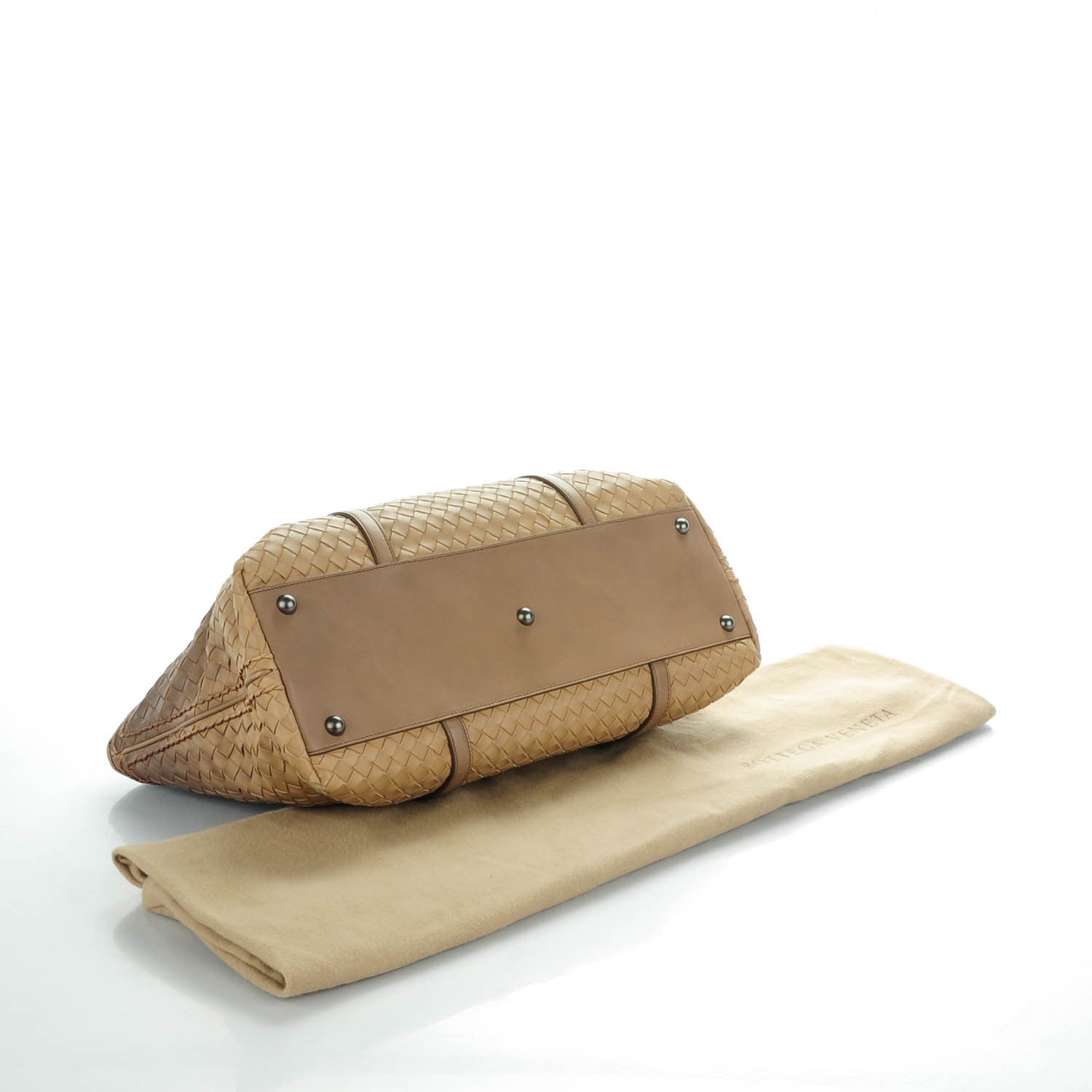 Bottega Veneta Nappa Intrecciato Large Ombre Tote Camel 4 of 7