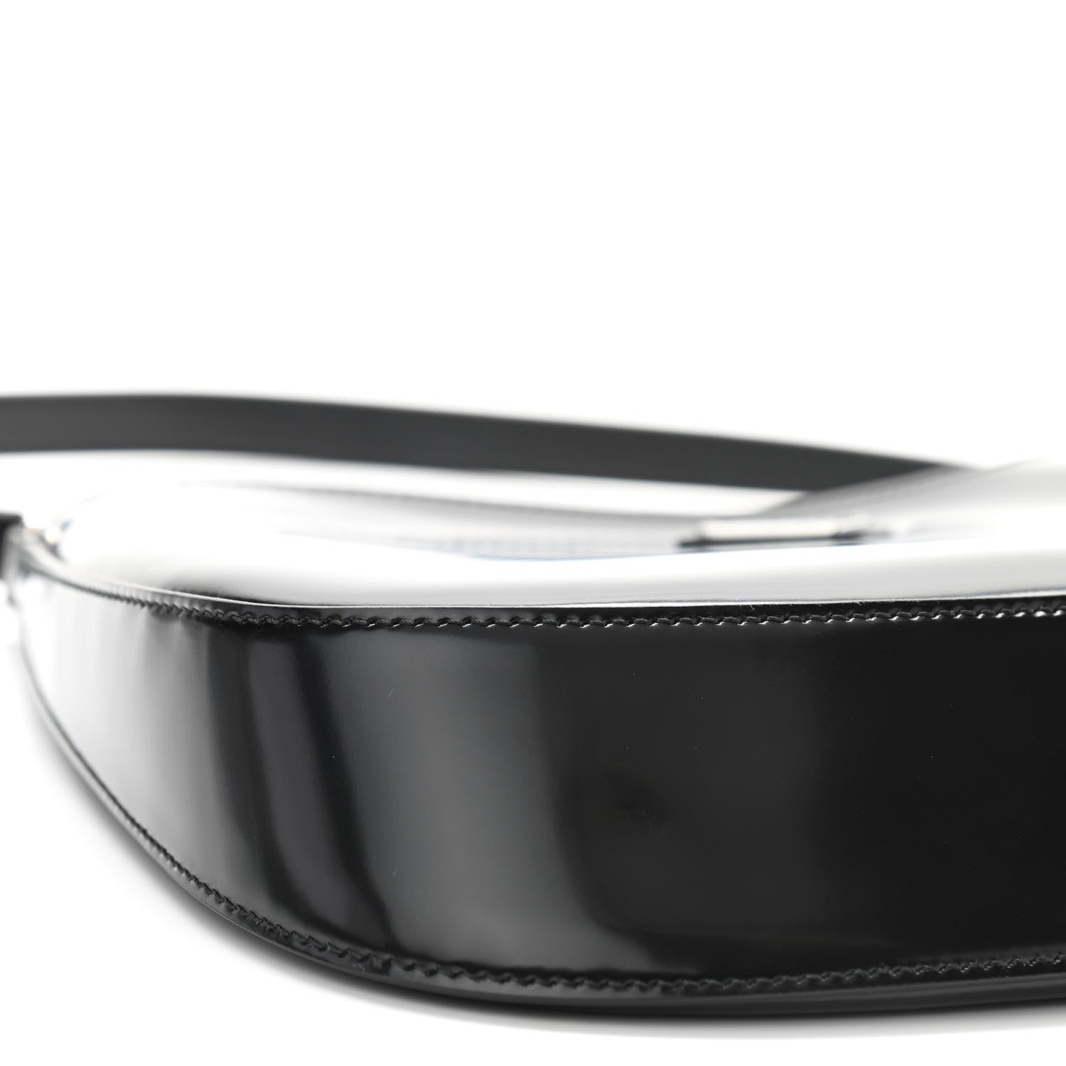 Prada Spazzolato Cleo Shoulder Bag Black 9 of 11