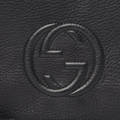 Gucci Pebbled Calfskin Medium Soho Clutch Black 12 of 12