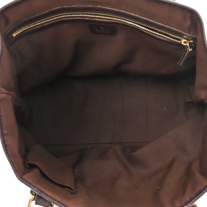 Gucci Monogram Medium Jolicoeur Tote Dark Brown 5 of 10