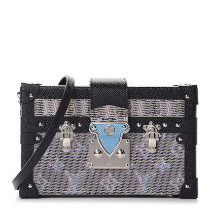 Louis Vuitton Calfskin Monogram LV Pop Petite Malle Blue 1 of 10