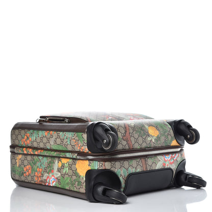 Gucci GG Supreme Monogram Tian Carry On Trolley Beige Multicolor New Acero 4 of 12
