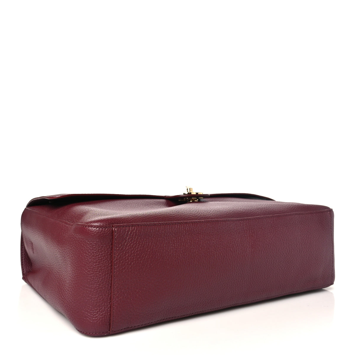 Grained Calfskin Souplissimo Maxi Flap Burgundy