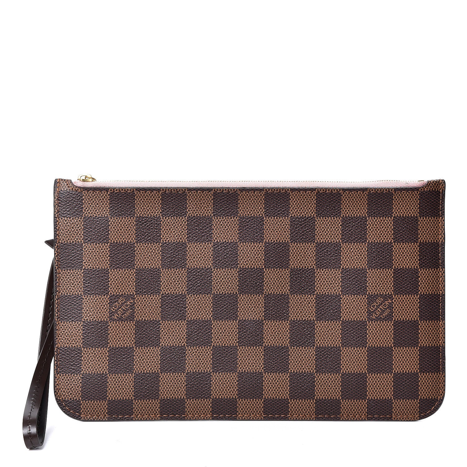 Louis Vuitton Damier Ebene Neverfull MM GM Pochette Rose Ballerine 1 of 9