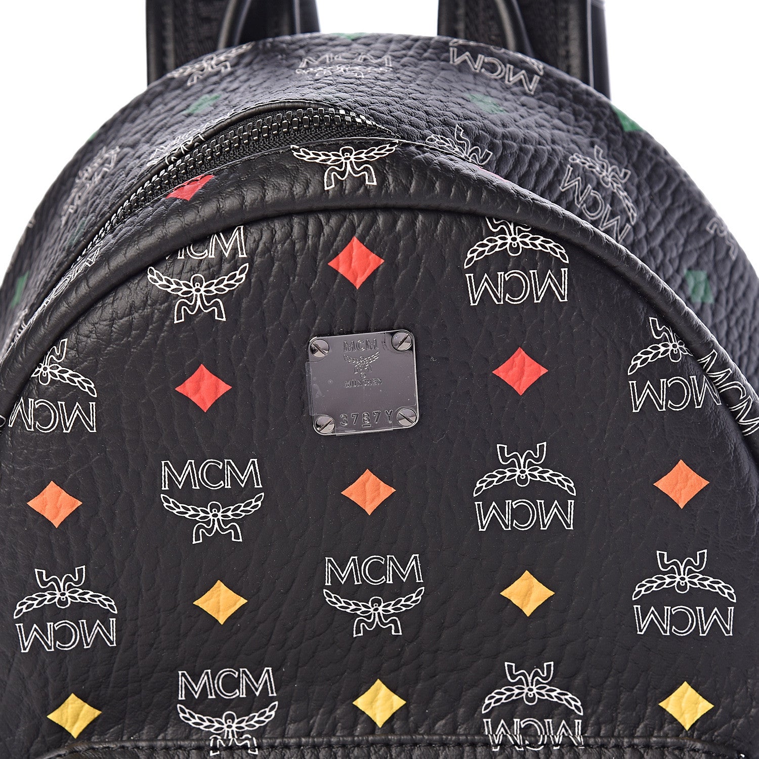MCM Visetos Spektrum Small Stark Backpack Black 9 of 10
