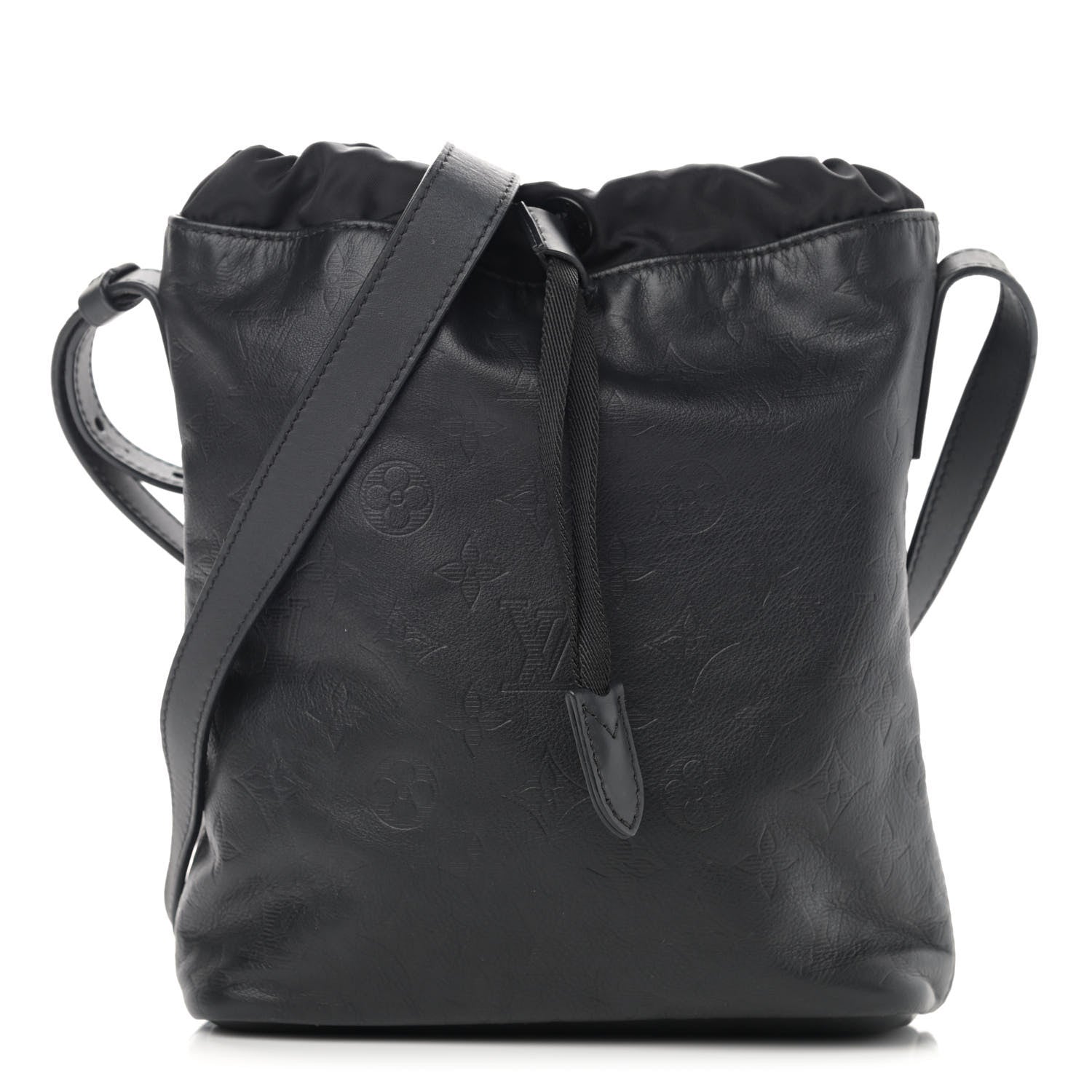 Louis Vuitton Calfskin Monogram Shadow Nano Bag Black 1 of 10