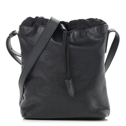 Louis Vuitton Calfskin Monogram Shadow Nano Bag Black 1 of 10