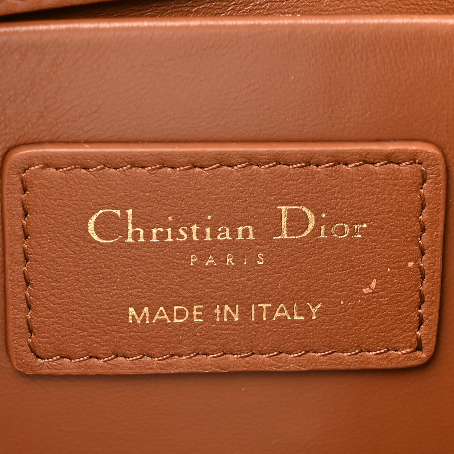Christian Dior Grained Calfskin 30 Montaigne East West Chain Flap Bag Brown 6 of 12