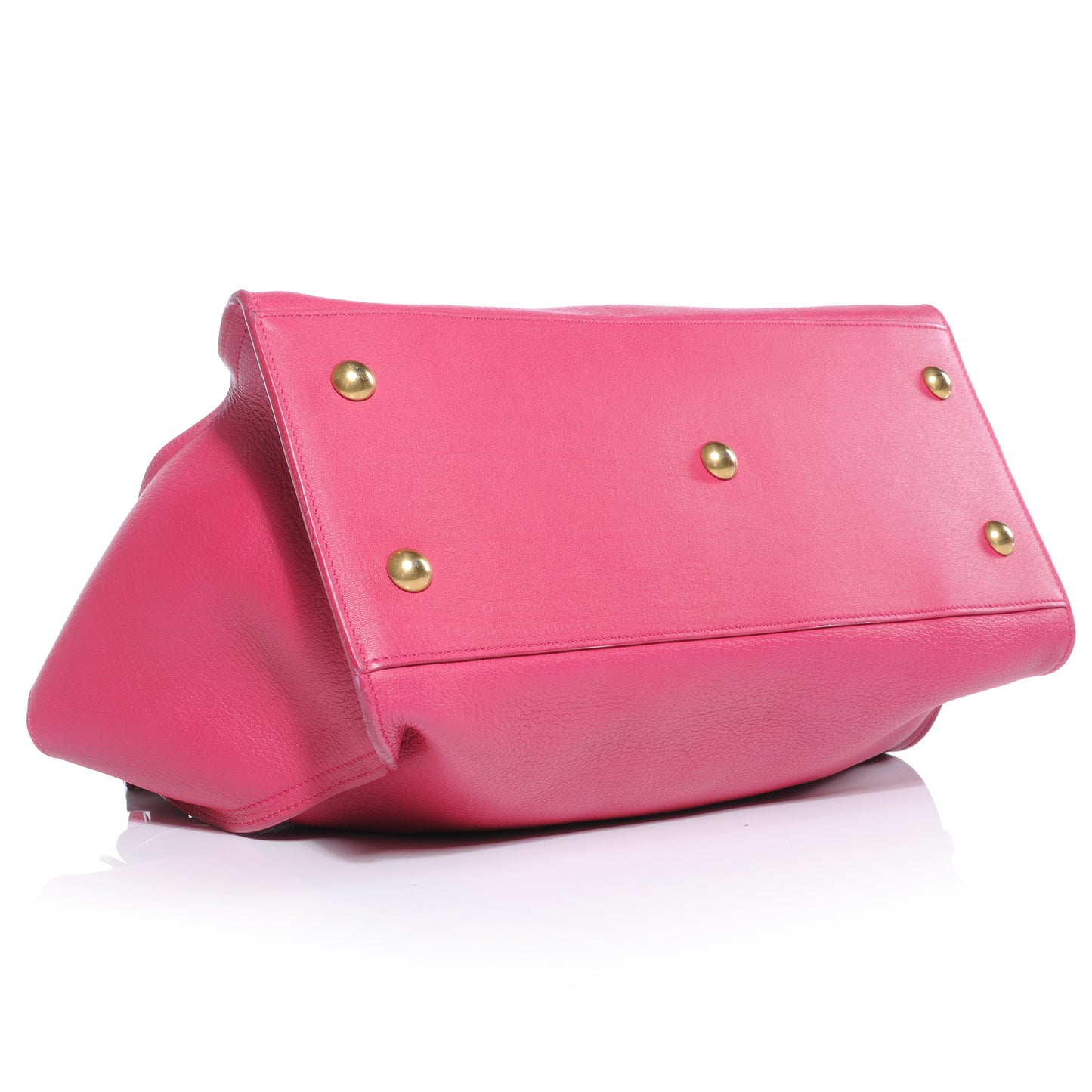 Leather Petit Cabas Y Chyc Tote Fuchsia