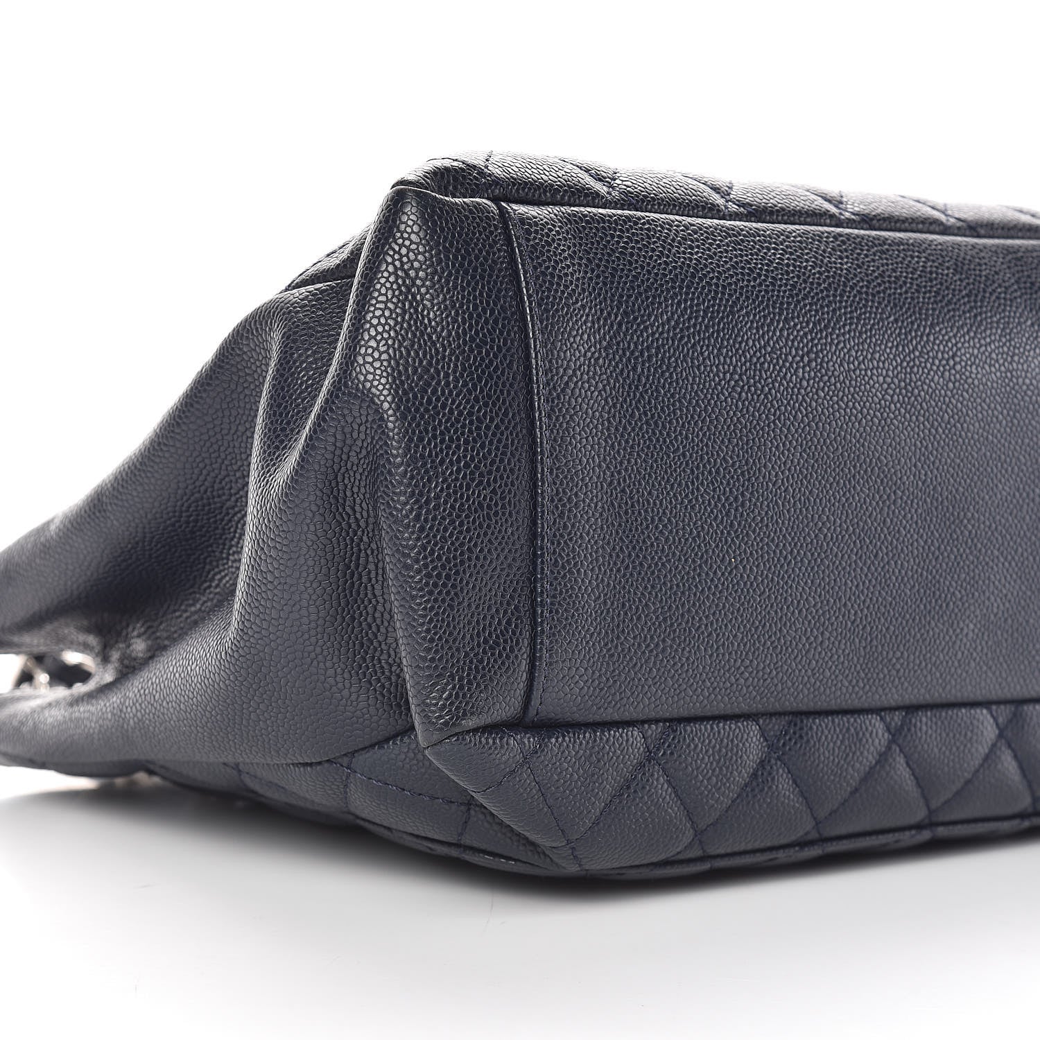 Chanel Caviar Quilted Grand Shopping Tote GST Navy Blue 12 of 18