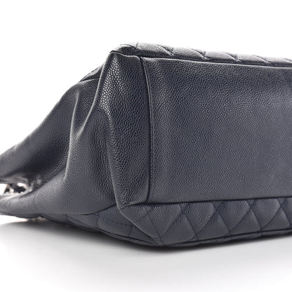 Chanel Caviar Quilted Grand Shopping Tote GST Navy Blue 12 of 18