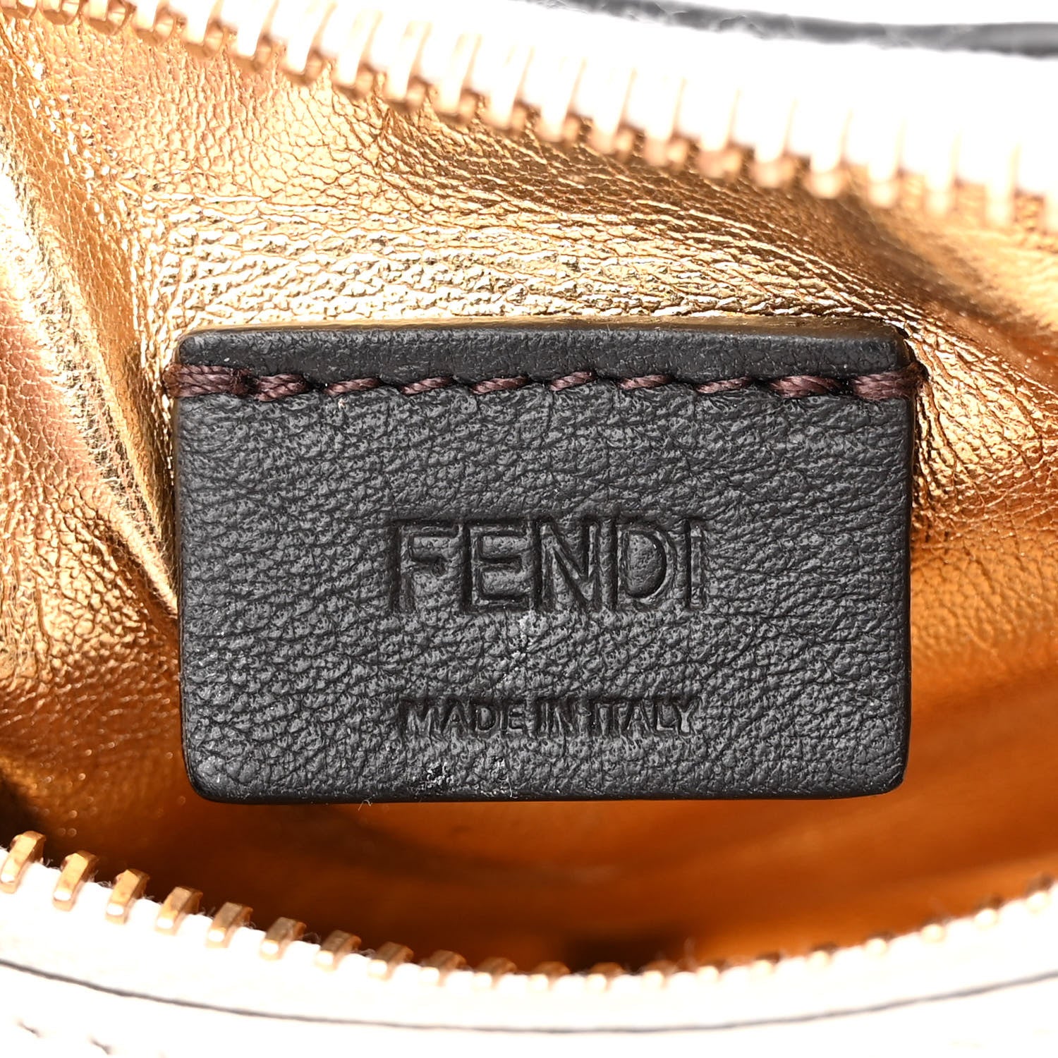 Fendi Vitello Grace Matte Nano Fendigraphy Hobo Charm White Ice 6 of 13