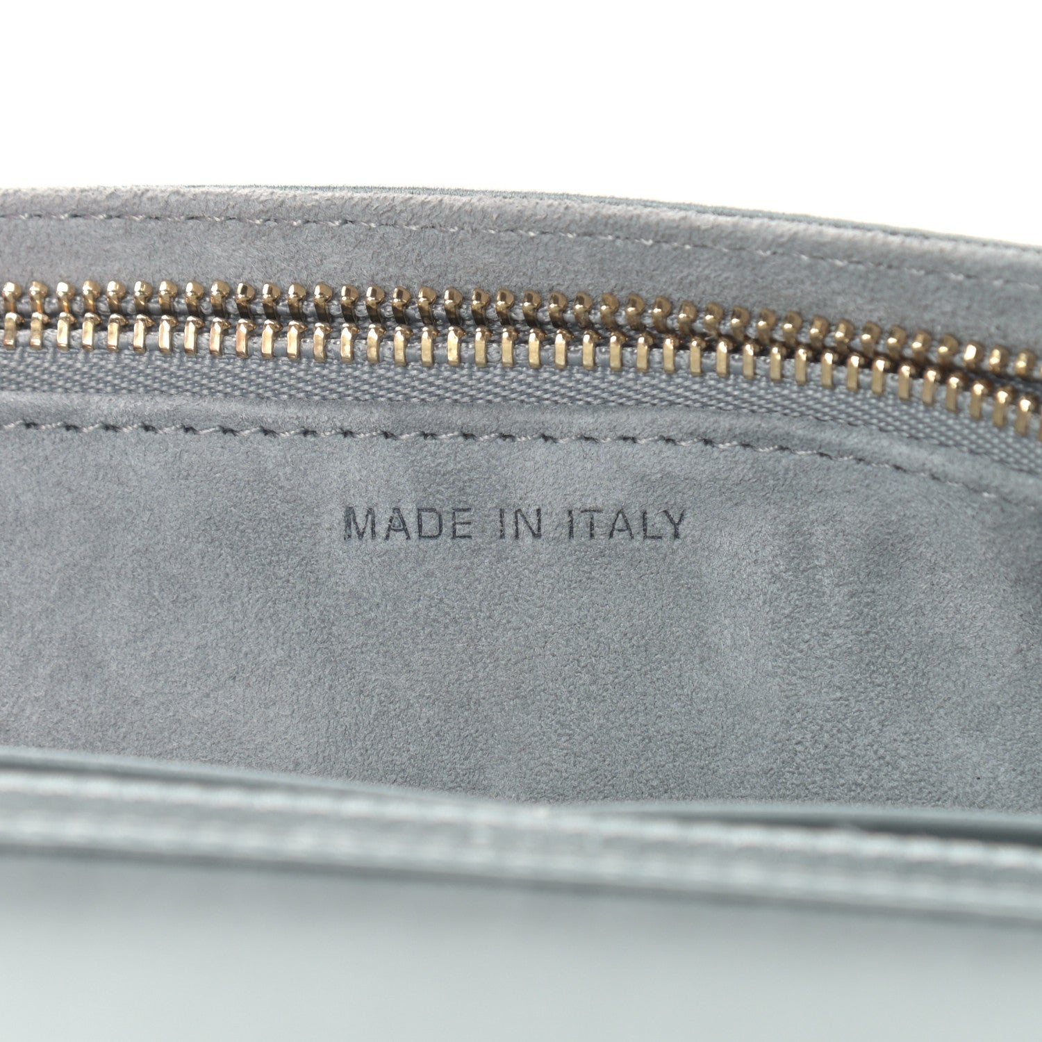 Christian Dior Satin Diorama Wallet on Chain Pouch Blue Gray 7 of 11