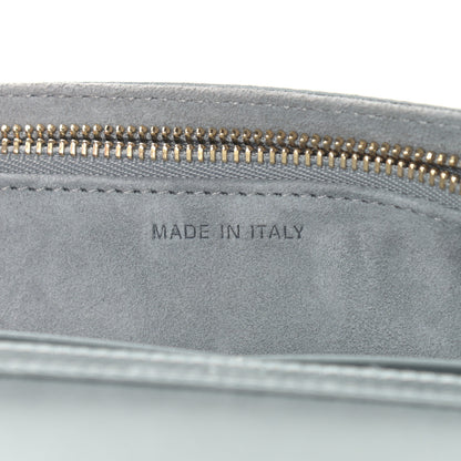 Christian Dior Satin Diorama Wallet on Chain Pouch Blue Gray 7 of 11