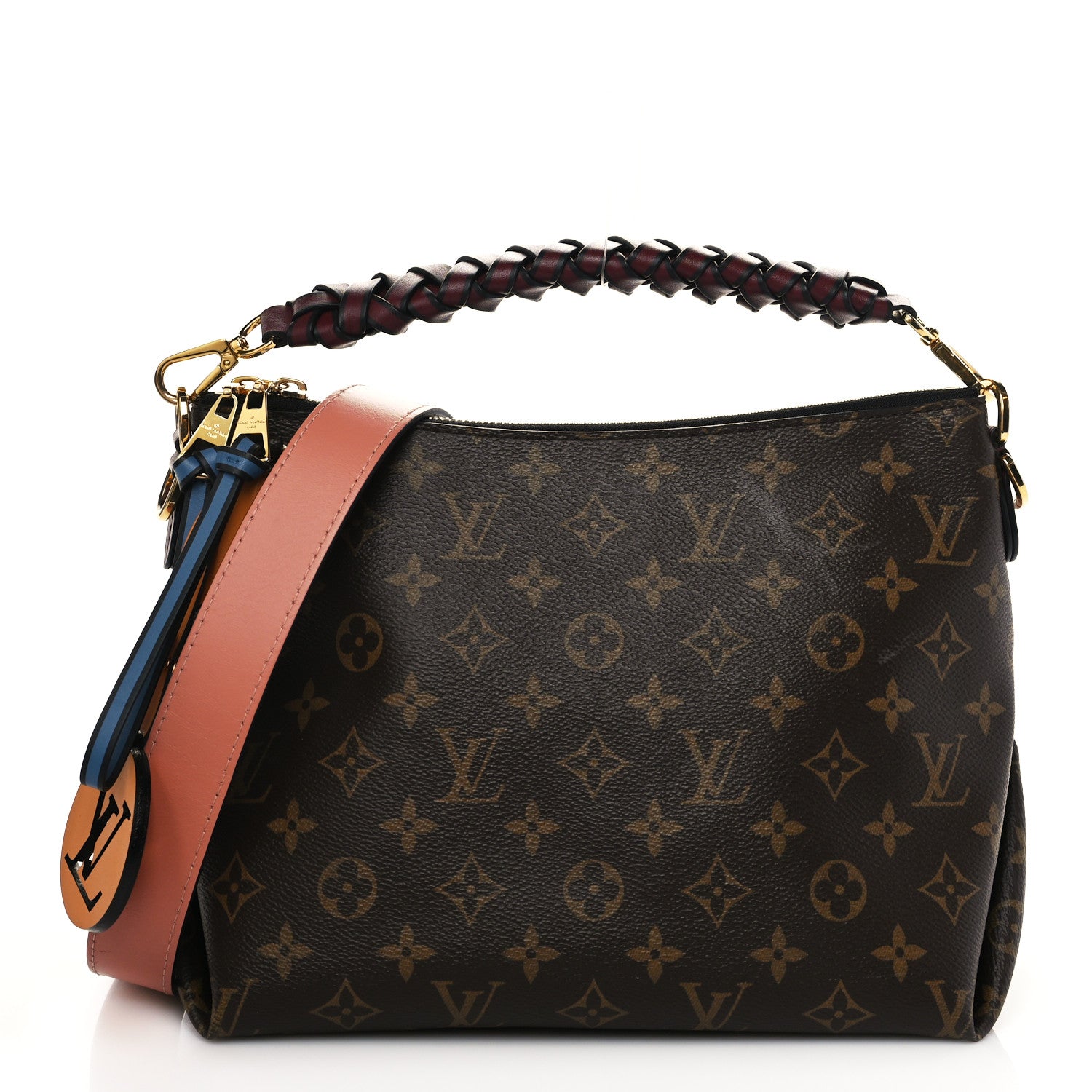 Louis Vuitton Monogram Beaubourg Hobo Mini Bordeaux Red Peach Safran Blue Jean Blue 1 of 8