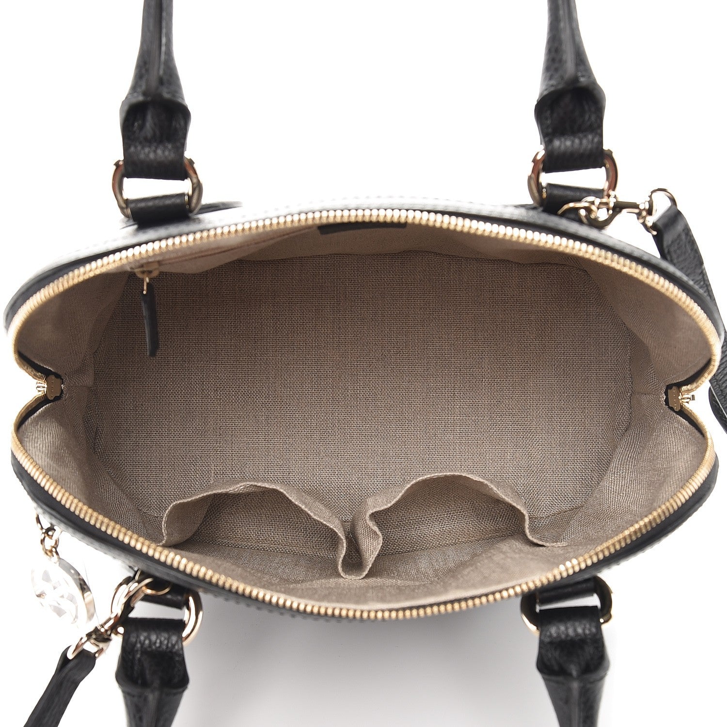 Gucci Calfskin Medium Dome Bag Black 6 of 8
