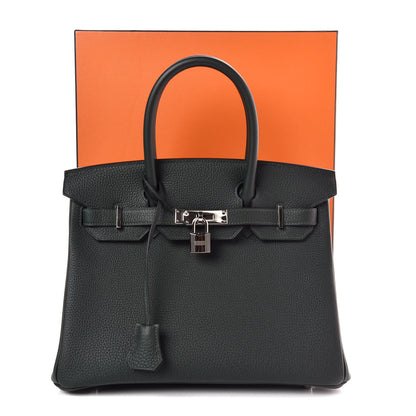 Hermes Togo Birkin 30 Vert Fonce 32 of 32