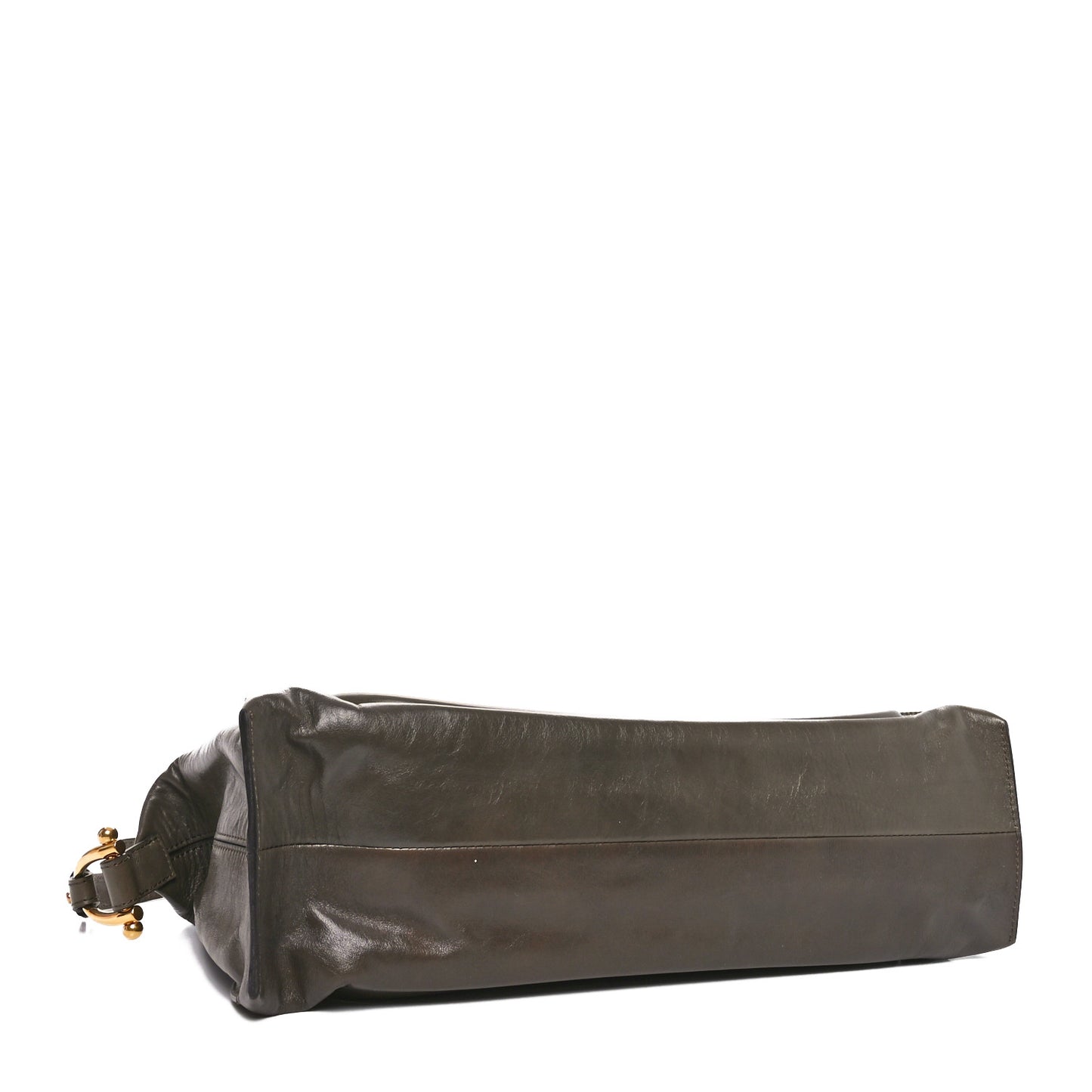 Natural Shiny Calfskin Small Paraty 24 Bag Flannel Grey